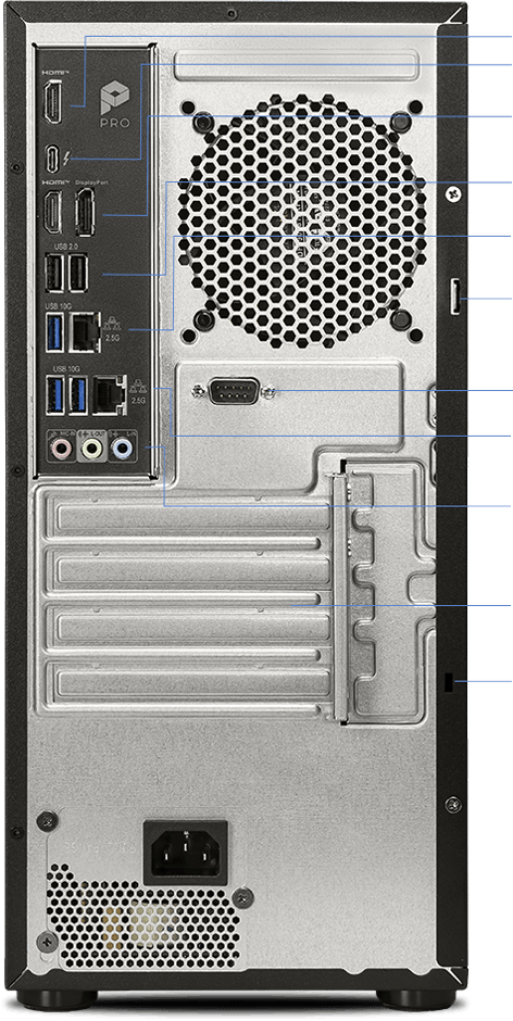 A complete array of I/O